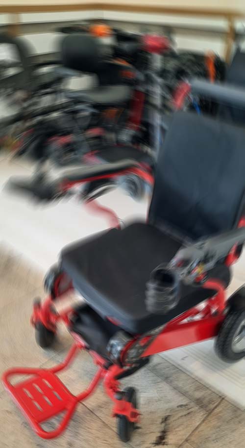 Red Electric Wheelchair